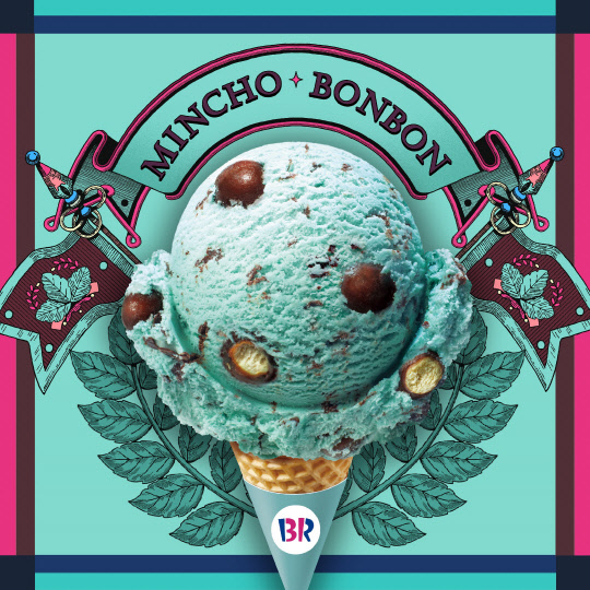 배스킨라빈스의 민트초코봉봉이 누적 판매량 200만개를 돌파했다.<배스킨라빈스 제공>